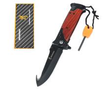  Browning 311 Quick-opening Multi-purpose Custom logo Tactical Hunting Folding Pocket Knife With Fire Starter UD408885